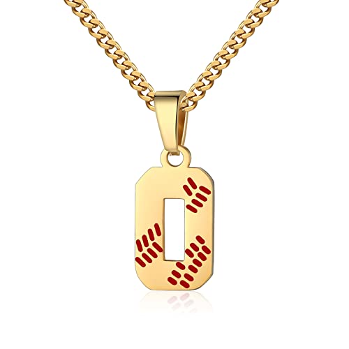 Hatti Doris Baseball-Nummern-Halskette für Herren 00–99 – Jersey-Zahlen-Halskette mit vergoldeter Edelstahlkette und Baseball-Charm-Anhänger, Edelstahl, Kein Edelstein Hatti Doris Baseball-Nummern-Halskette für Herren 00–99 – Jersey-Zahlen-Halskette mit vergoldeter Edelstahlkette und Baseball-Charm-Anhänger, Edelstahl, Kein Edelstein von HattiDoris