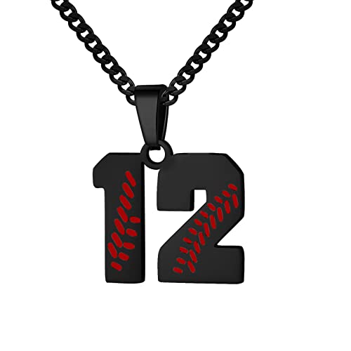 Hatti Doris Baseball-Nummern-Halskette für Herren 00–99 – Jersey-Zahlen-Halskette mit vergoldeter Edelstahlkette und Baseball-Charm-Anhänger, Edelstahl, Kein Edelstein Hatti Doris Baseball-Nummern-Halskette für Herren 00–99 – Jersey-Zahlen-Halskette mit vergoldeter Edelstahlkette und Baseball-Charm-Anhänger, Edelstahl, Kein Edelstein von HattiDoris