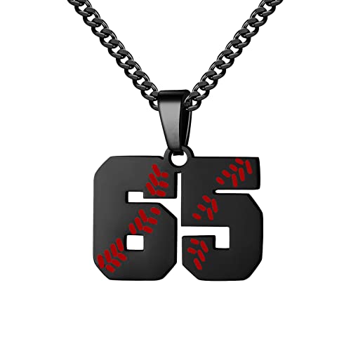 Hatti Doris Baseball-Nummern-Halskette für Herren 00–99 – Jersey-Zahlen-Halskette mit vergoldeter Edelstahlkette und Baseball-Charm-Anhänger, Edelstahl, Kein Edelstein Hatti Doris Baseball-Nummern-Halskette für Herren 00–99 – Jersey-Zahlen-Halskette mit vergoldeter Edelstahlkette und Baseball-Charm-Anhänger, Edelstahl, Kein Edelstein von HattiDoris