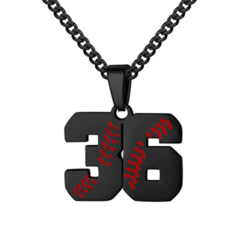 Hatti Doris Baseball-Nummern-Halskette für Herren 00–99 – Jersey-Zahlen-Halskette mit vergoldeter Edelstahlkette und Baseball-Charm-Anhänger, Edelstahl, Kein Edelstein Hatti Doris Baseball-Nummern-Halskette für Herren 00–99 – Jersey-Zahlen-Halskette mit vergoldeter Edelstahlkette und Baseball-Charm-Anhänger, Edelstahl, Kein Edelstein von HattiDoris