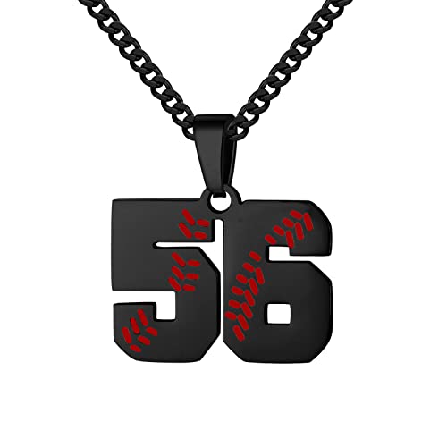 Hatti Doris Baseball-Nummern-Halskette für Herren 00–99 – Jersey-Zahlen-Halskette mit vergoldeter Edelstahlkette und Baseball-Charm-Anhänger, Edelstahl, Kein Edelstein Hatti Doris Baseball-Nummern-Halskette für Herren 00–99 – Jersey-Zahlen-Halskette mit vergoldeter Edelstahlkette und Baseball-Charm-Anhänger, Edelstahl, Kein Edelstein von HattiDoris