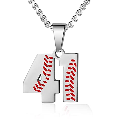 Hatti Doris Baseball-Nummern-Halskette für Herren 00–99 – Jersey-Zahlen-Halskette mit vergoldeter Edelstahlkette und Baseball-Charm-Anhänger, Edelstahl, Kein Edelstein Hatti Doris Baseball-Nummern-Halskette für Herren 00–99 – Jersey-Zahlen-Halskette mit vergoldeter Edelstahlkette und Baseball-Charm-Anhänger, Edelstahl, Kein Edelstein von HattiDoris