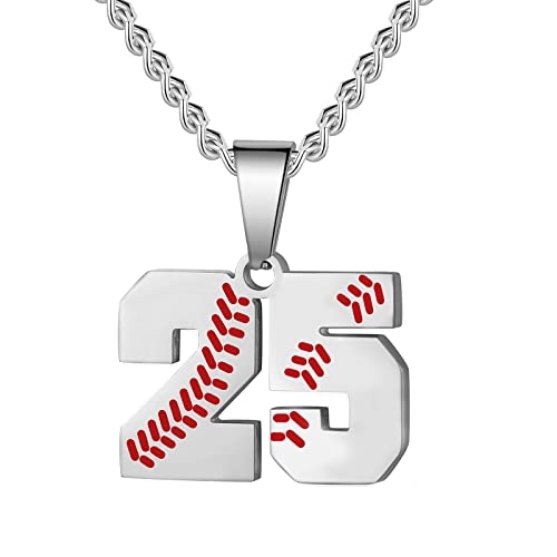 Hatti Doris Baseball-Nummern-Halskette für Herren 00–99 – Jersey-Zahlen-Halskette mit vergoldeter Edelstahlkette und Baseball-Charm-Anhänger, Edelstahl, Kein Edelstein Hatti Doris Baseball-Nummern-Halskette für Herren 00–99 – Jersey-Zahlen-Halskette mit vergoldeter Edelstahlkette und Baseball-Charm-Anhänger, Edelstahl, Kein Edelstein von HattiDoris