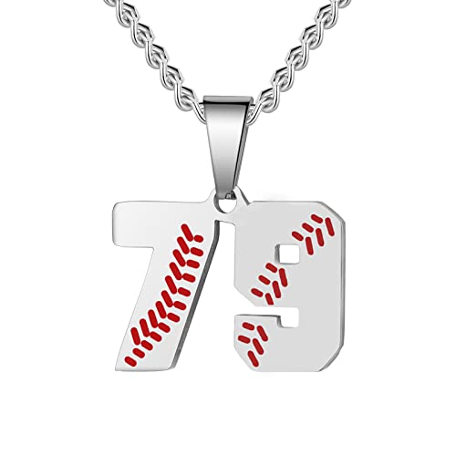 Hatti Doris Baseball-Nummern-Halskette für Herren 00–99 – Jersey-Zahlen-Halskette mit vergoldeter Edelstahlkette und Baseball-Charm-Anhänger, Edelstahl, Kein Edelstein Hatti Doris Baseball-Nummern-Halskette für Herren 00–99 – Jersey-Zahlen-Halskette mit vergoldeter Edelstahlkette und Baseball-Charm-Anhänger, Edelstahl, Kein Edelstein von HattiDoris