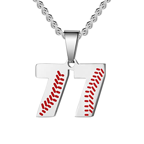 Hatti Doris Baseball-Nummern-Halskette für Herren 00–99 – Jersey-Zahlen-Halskette mit vergoldeter Edelstahlkette und Baseball-Charm-Anhänger, Edelstahl, Kein Edelstein Hatti Doris Baseball-Nummern-Halskette für Herren 00–99 – Jersey-Zahlen-Halskette mit vergoldeter Edelstahlkette und Baseball-Charm-Anhänger, Edelstahl, Kein Edelstein von HattiDoris