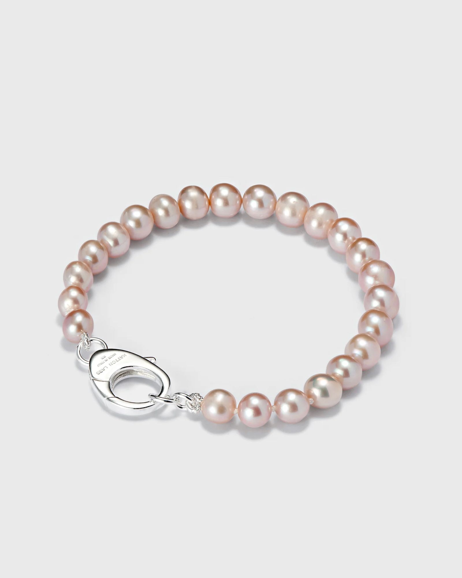 Hatton Labs Classic Pearl Bracelet men Jewellery pink in Größe:L von Hatton Labs