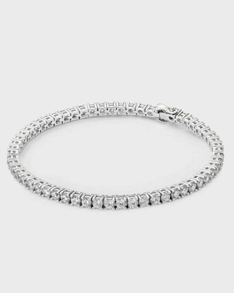 Hatton Labs Classic Tennis Bracelet S men Jewellery silver in Größe:20,3 CM von Hatton Labs