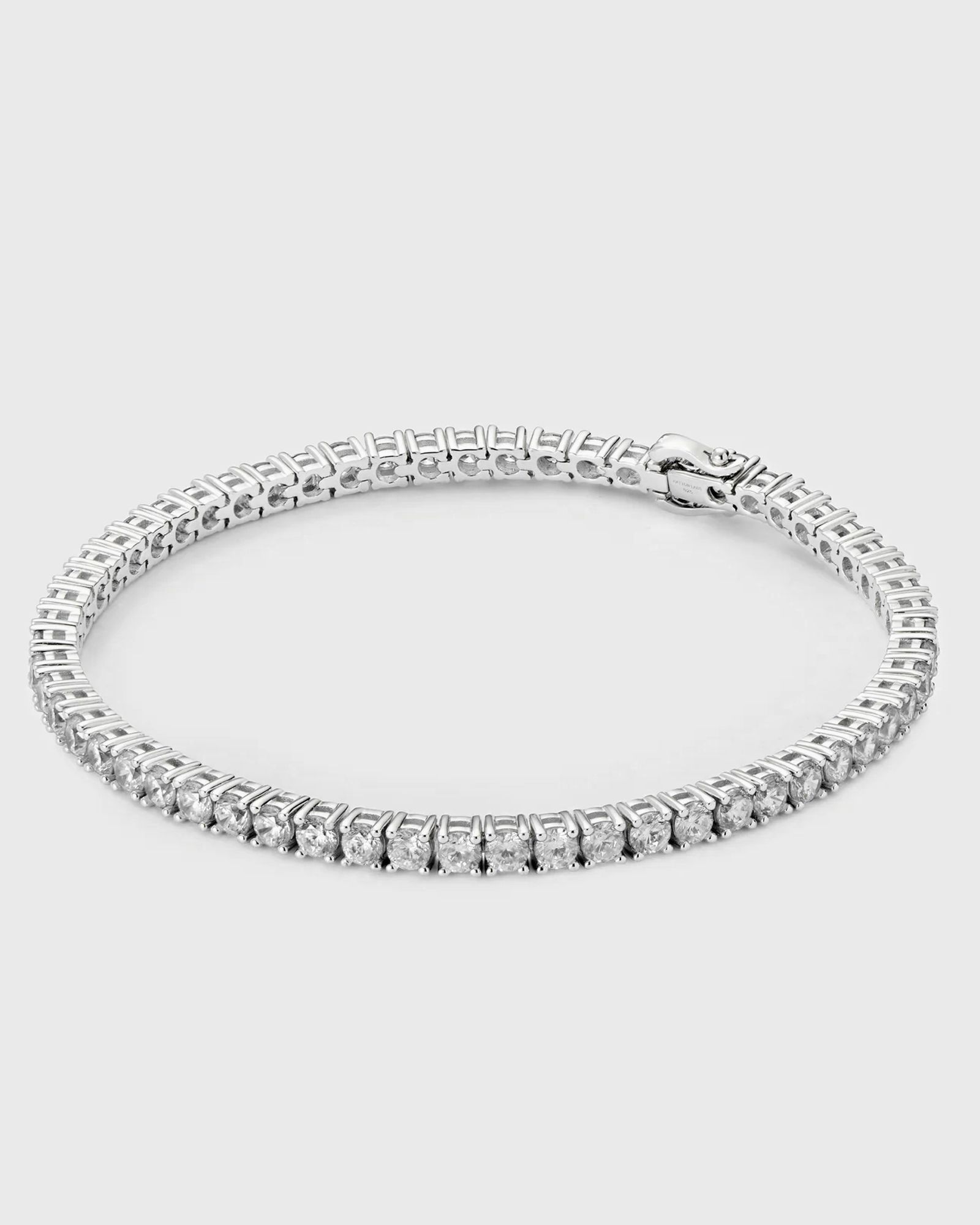 Hatton Labs Classic Tennis Bracelet men Jewellery silver in Größe:XL von Hatton Labs