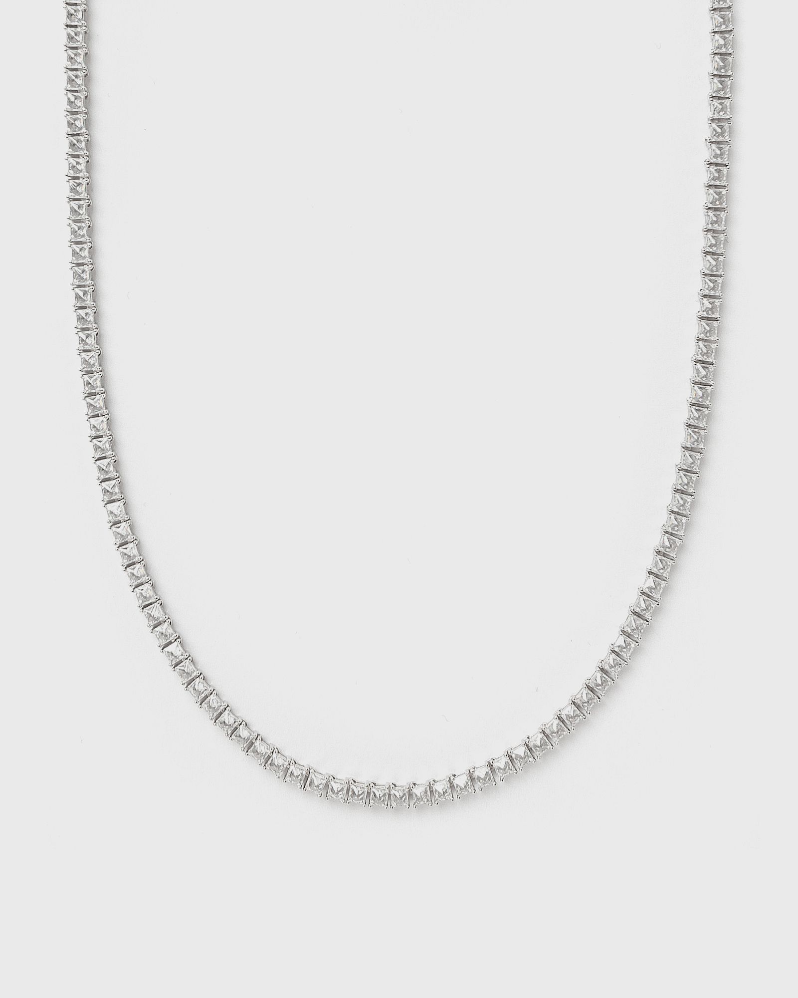 Hatton Labs Classic Tennis Chain S men Jewellery silver in Größe:51 CM Hatton Labs Classic Tennis Chain S men Jewellery silver in Größe:51 CM von Hatton Labs