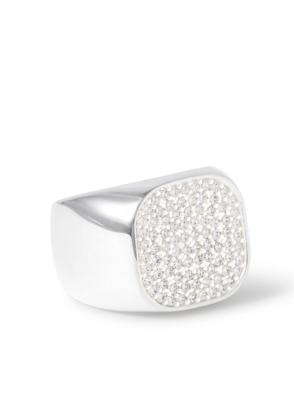 Hatton Labs - Galilei Silver Cubic Zirconia Signet Ring - Men - Silver - 9.5 von Hatton Labs