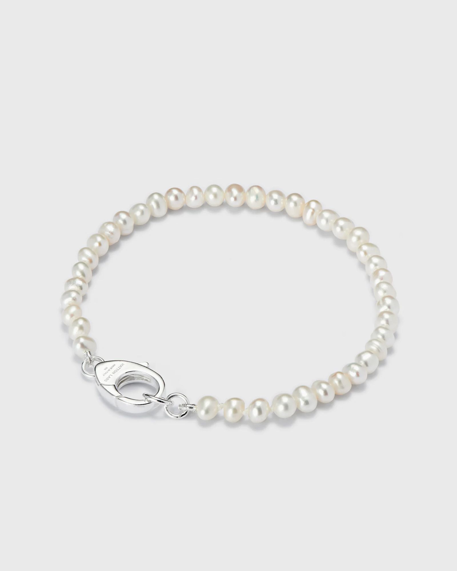 Hatton Labs Mini Pearl Bracelet men Jewellery silver in Größe:L von Hatton Labs