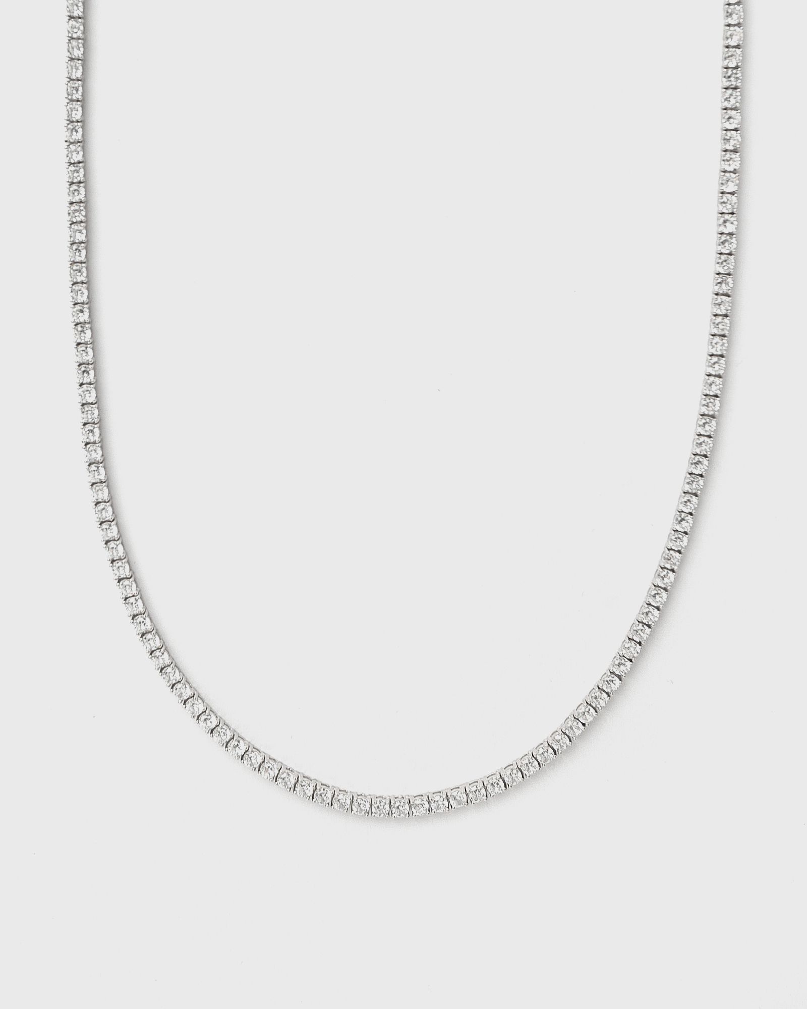 Hatton Labs Spikes Tennis Chain men Jewellery silver in Größe:51 CM von Hatton Labs