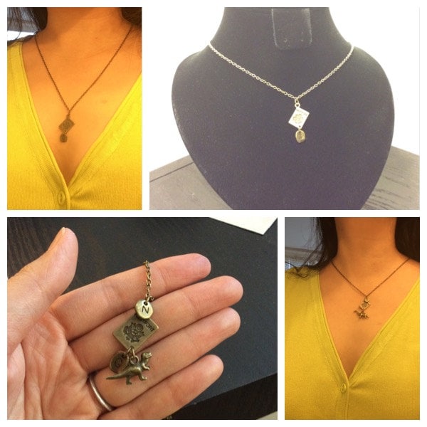 Bürgerschaft Erste Halskette - Personalisierte Brief Reisepass Neue Bürger Geschenk Antike Bronze Charme-Kettenhalskette von Hattraction