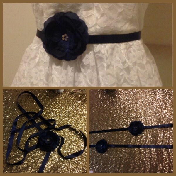 Custom Color Braut Blumen Schärpe/stirnband Brautjungfer Blumenmädchen von Hattraction