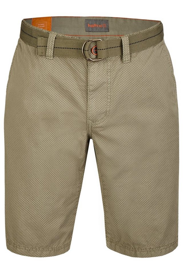 Hattric Bermudas Hattric Herren Chino Bermuda mit Gürtel Khaki with von Hattric