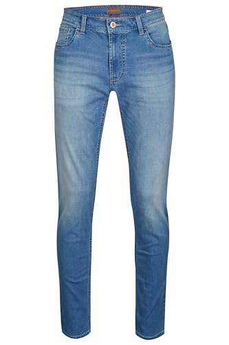 Hattric Herren 5-Pocket-Jeans Harris Summer Denim Bleached 35/30 35/30 von Hattric
