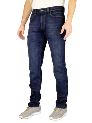 hattric Herren Cross Denim Harris Straight Jeans, Blau (Dark Blue 48), W33/L30 von Hattric