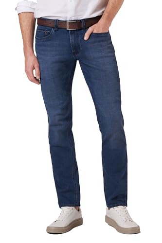 Hattric Herren Jeans Harris 5 Pocket Modern Fit new mid blue blau - 38/32 von Hattric