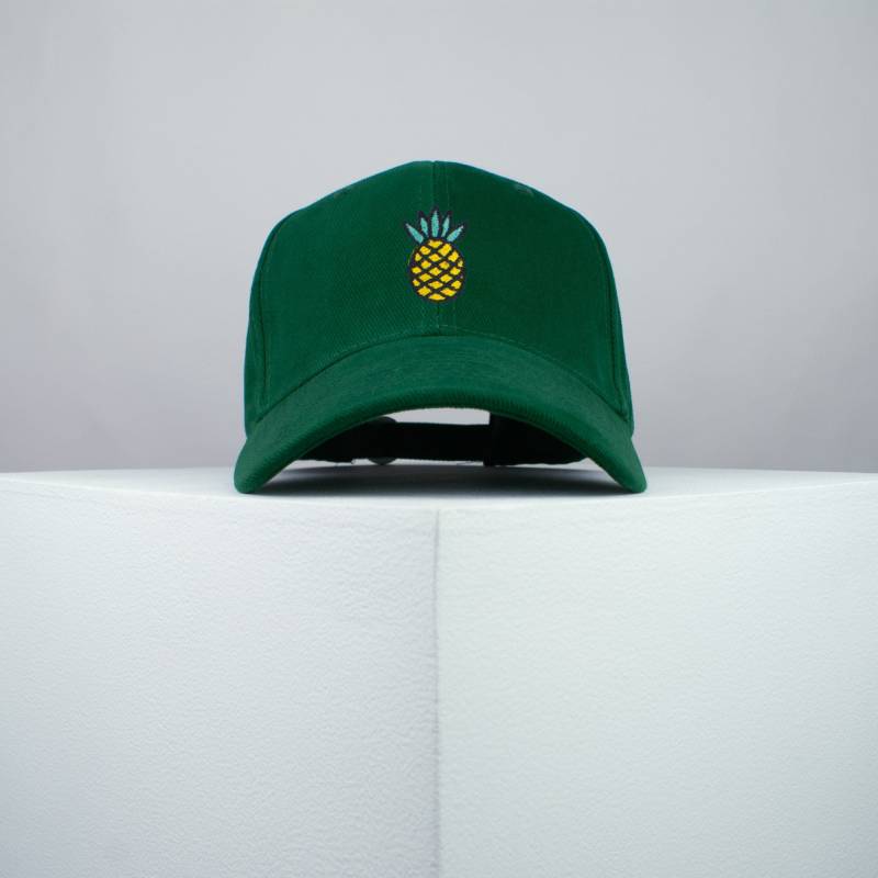 Ananas Bestickte Baseball Kappe/Vegan Aufnäher Stickerei Patch Mütze Dad Hut // Hatty Hats von HattyHatsEmbroidery