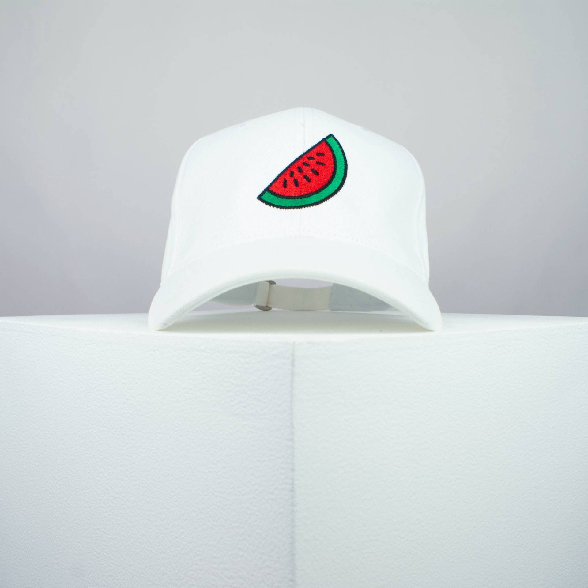 Wassermelone Bestickte Baseball Kappe/Melone Sommer Obst Vegan Stickerei Aufnäher Hut Dad // Hatty Hats von HattyHatsEmbroidery