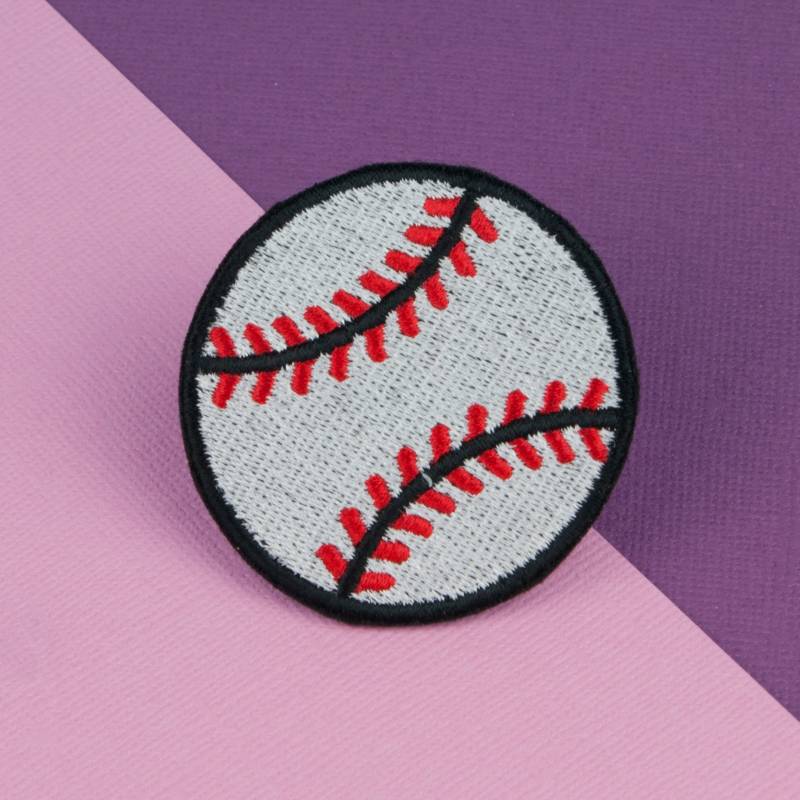 Baseball Patch/Spiel Patches Ball Stickerei Emaille Anstecker Anstecknadel Gestickter Aufnäher Rückenaufnäher Abzeichen // Hatty Hats von HattyHatsEmbroidery