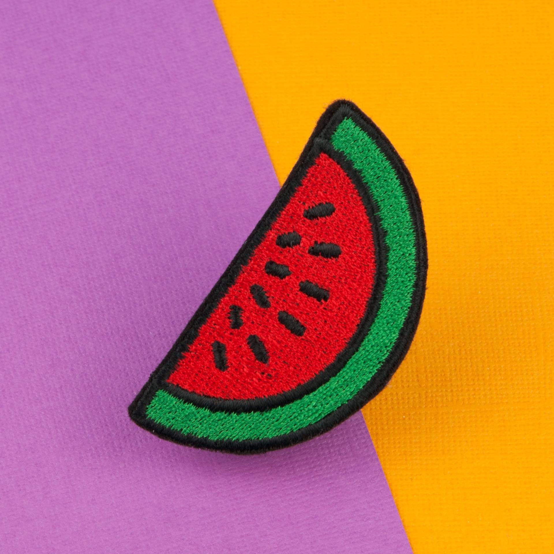 Wassermelone Aufnäher/Vegan Patch Applikation Anstecker Anstecknadel Gestickter Für Kinder Und Frauen // Hatty Hats von HattyHatsEmbroidery