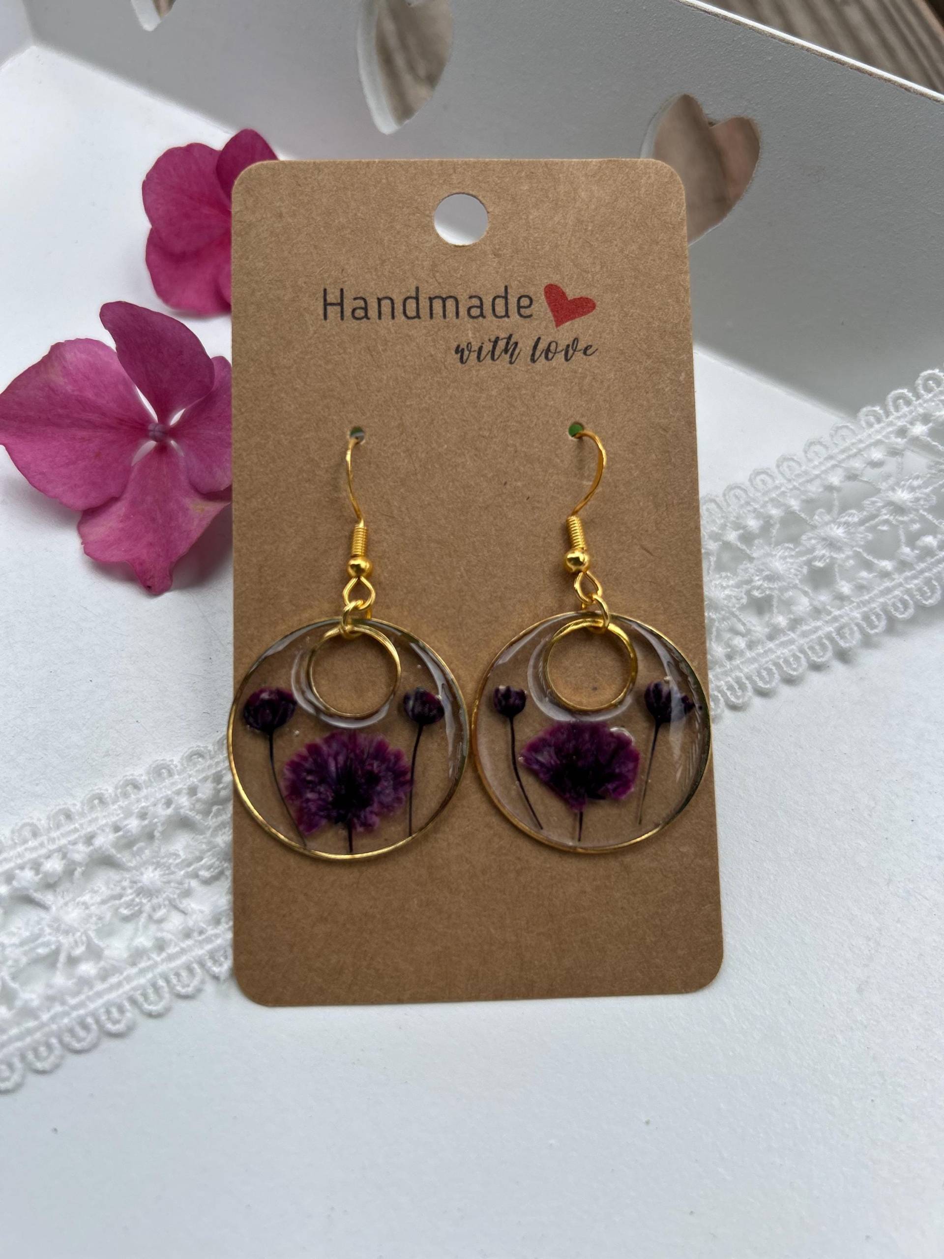 Ohrring Mit Echten Blumen Ohrring Mit Echten Blumen von HatureDesign