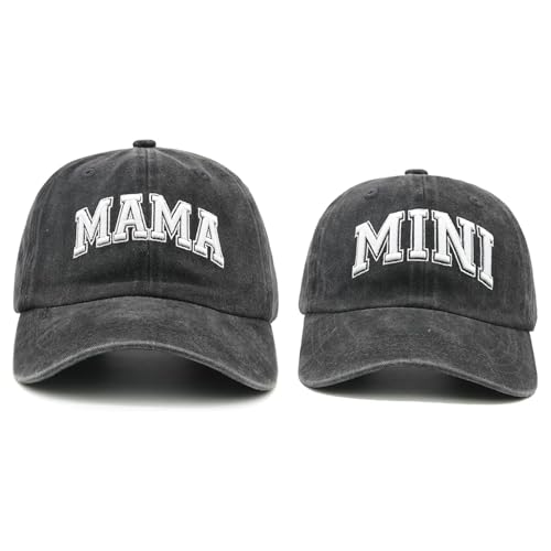 Hatwell Mama und Mini Basecaps, Mama und Ich Cap, Mutter-Tochter-Hut, Mama und Baby passendes Geschenk, Eltern-Kind-Hut-Set von Hatwell