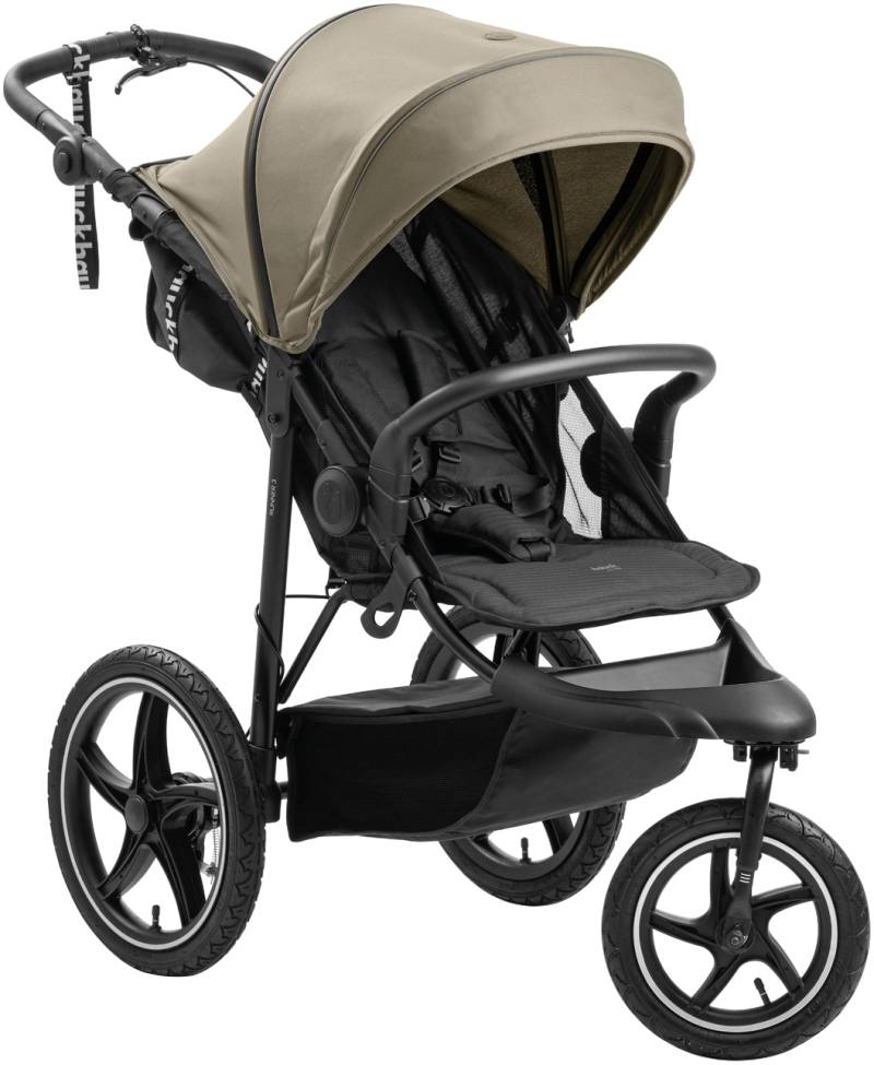 Hauck Dreirad-Kinderwagen "Runner 3, olive" 22 kg mit XXL-Lufträdern und Handbremse; bis 22 kg beslastbar von Hauck