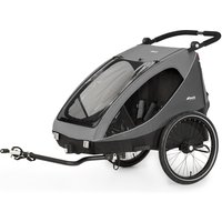 hauck 2in1 Fahrradanhänger und Buggy Dryk Duo Grau von Hauck