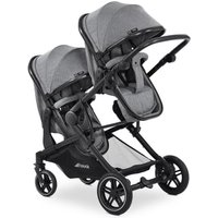 hauck Geschwisterwagen Atlantic Twin Melange Grey von Hauck