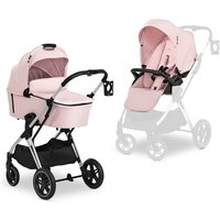 hauck Kinderwagen Vision X Set Silver Melange Rose von Hauck