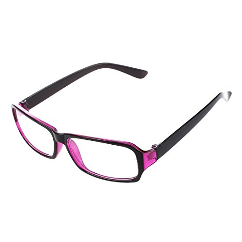 Haude Brille aus Kunststoff, Vollrandrahmen, klare Gläser, Schwarz / Violett von Haude