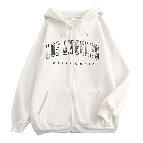 Hauetro Sweatjacke Damen Warm Fleece Gefütterte Kapuzenjacke Backprint Oversize Kapuzenpullover mit Reißverschluss und Taschen Winter Hoodie Modische Zip Sweatshirt Jacke Teddyfleece Jogging Pullover Hauetro Sweatjacke Damen Warm Fleece Gefütterte Kapuzenjacke Backprint Oversize Kapuzenpullover mit Reißverschluss und Taschen Winter Hoodie Modische Zip Sweatshirt Jacke Teddyfleece Jogging Pullover von Hauetro