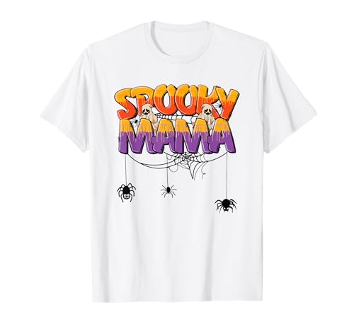 Gruselige Mama - Halloween Geister Spinnweben gruselig T-Shirt Gruselige Mama - Halloween Geister Spinnweben gruselig T-Shirt von Haunt Style