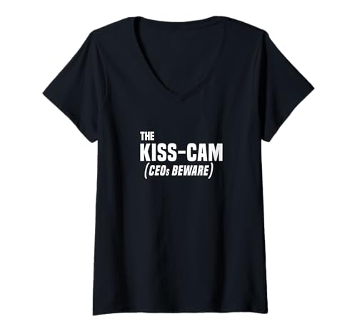 Damen Lustiger CEO - Kiss Cam T-Shirt mit V-Ausschnitt Damen Lustiger CEO - Kiss Cam T-Shirt mit V-Ausschnitt von Haunted Halloween T-Shop