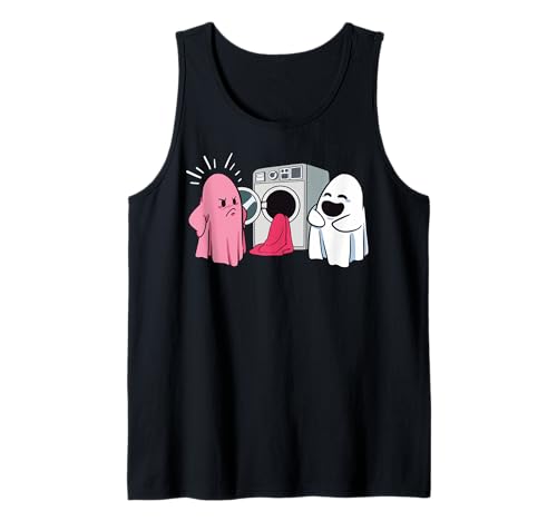 Ghost Laundry Fail Laken Disaster, rosa Tank Top Ghost Laundry Fail Laken Disaster, rosa Tank Top von Haunted Humor Designs