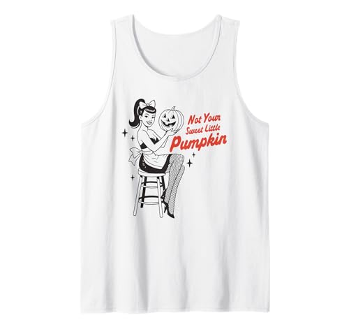 Nicht Dein süßer Kleiner Kürbis, Retro-Pin-Up-Girl, Halloween Tank Top Nicht Dein süßer Kleiner Kürbis, Retro-Pin-Up-Girl, Halloween Tank Top von Haunted Pinup Retro Horror Witchy Apparel Co