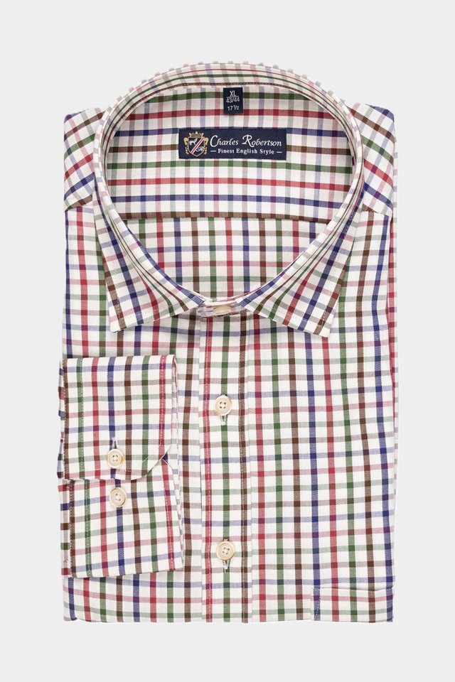 Haupt Langarmhemd Charles Robertson Kariertes Langarmhemd im Modern-Fit- MULTICOLOUR von Haupt