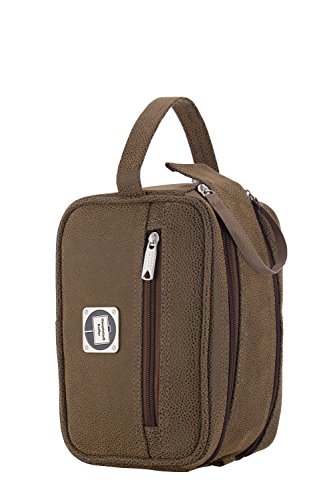HAUPTSTADTKOFFER - Tiergarten - Beautycase Kulturtasche Kulturbeutel mit Tragegriff, 23 cm, 5,0 Liter, Braun Lederoptik von Hauptstadtkoffer