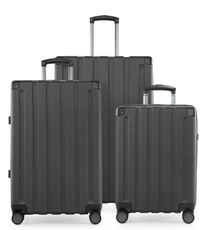 Hauptstadtkoffer Hartschalen-Trolley Q-Damm, 4 Rollen, 3 Koffer-Set Hartschalen-Trolleys, Erweiterung, TSA von Hauptstadtkoffer