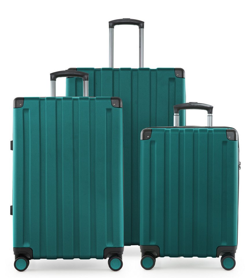 Hauptstadtkoffer Hartschalen-Trolley Q-Damm, 4 Rollen, 3 Koffer-Set Hartschalen-Trolleys, Erweiterung, TSA von Hauptstadtkoffer