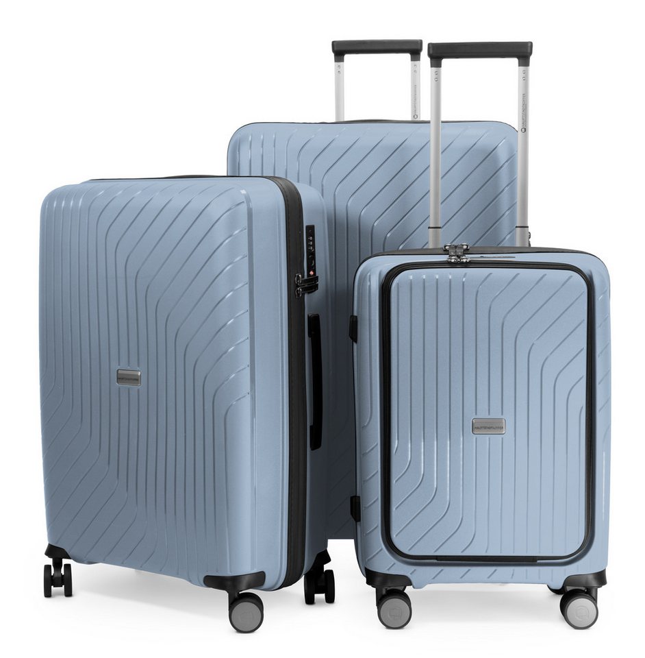 Hauptstadtkoffer Hartschalen-Trolley TXL, 4 Rollen, 3 leichte Hartschalen-Trolleys Laptop-Fach 4 Doppelrollen TSA von Hauptstadtkoffer