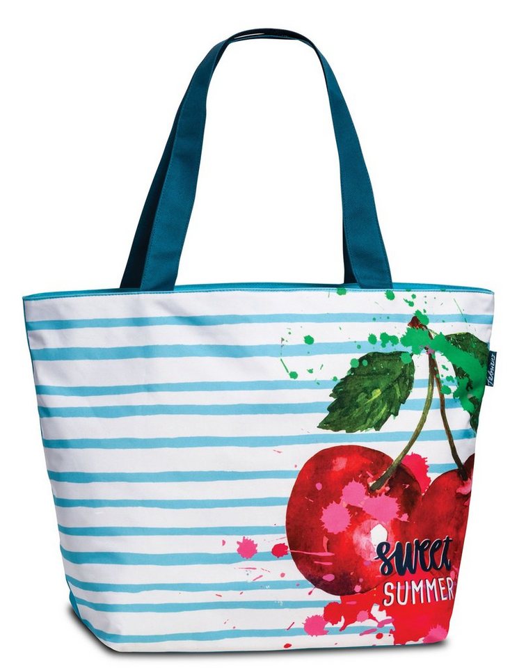 Haus und Deko Einkaufsshopper Strandtasche Badetasche Shopper Schultertasche Reißverschluss Beach von Haus und Deko