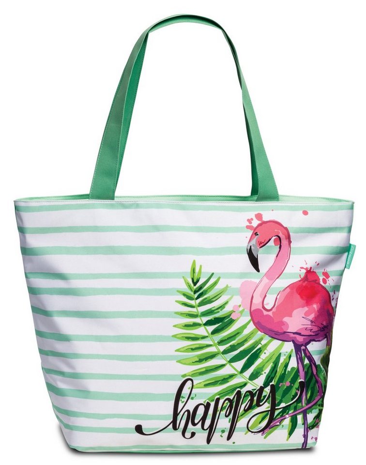 Haus und Deko Einkaufsshopper Strandtasche Badetasche Shopper Schultertasche Reißverschluss Beach von Haus und Deko