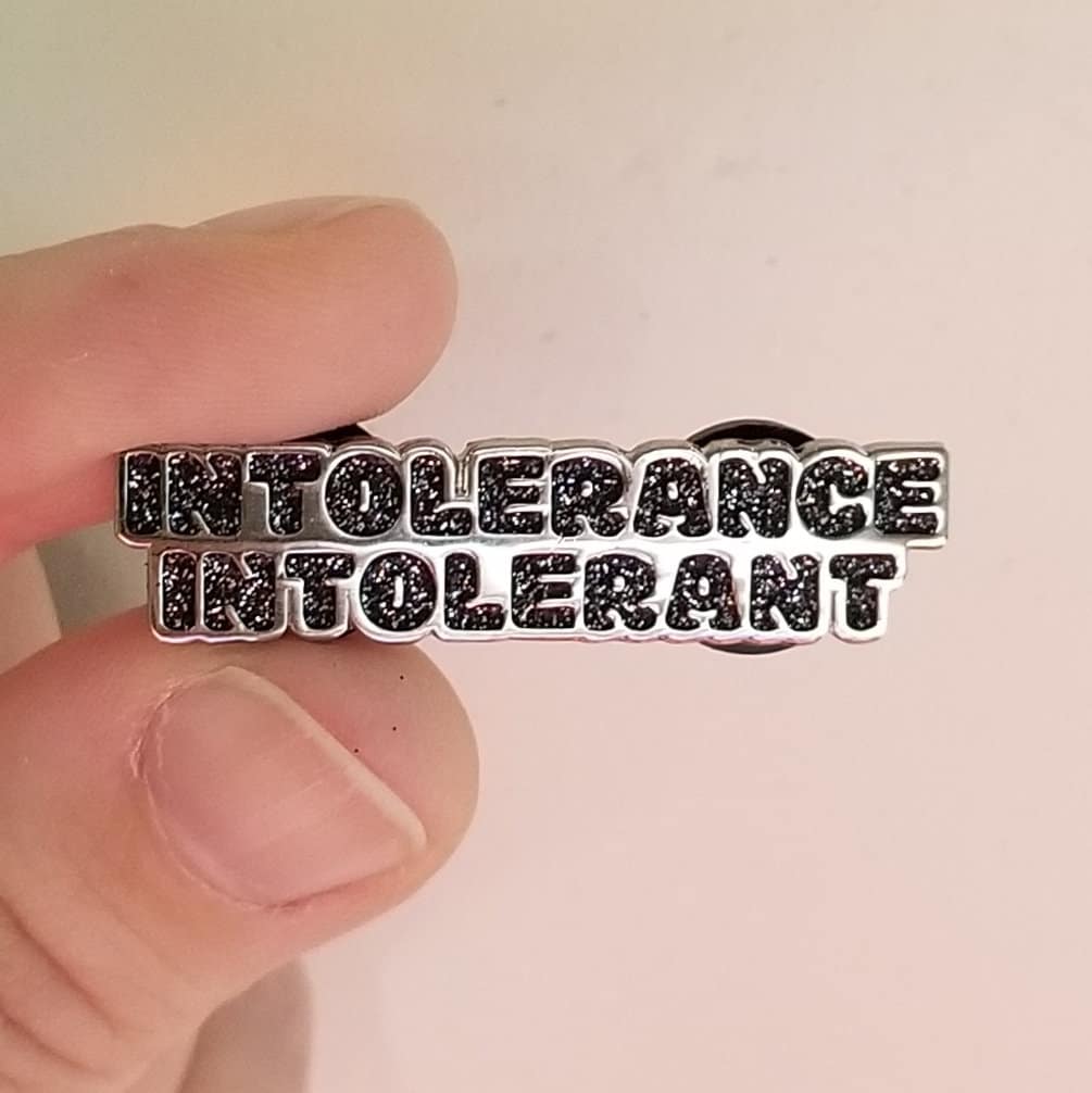 Intolerant Emaille Pin Benfitting Envision Freedom Fund Intolerant Emaille Pin Benfitting Envision Freedom Fund von HausOfNope