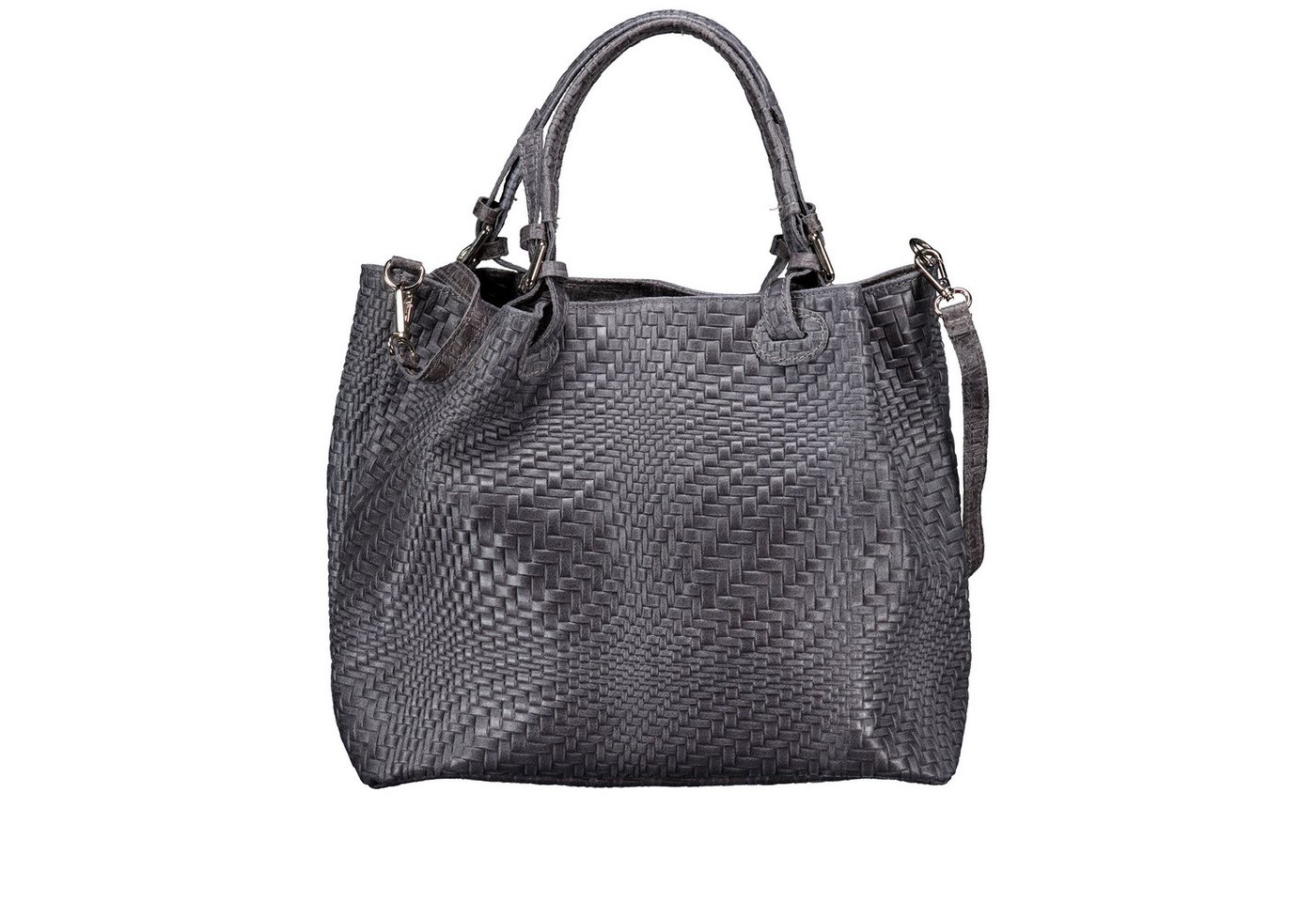 Hausfelder Manufaktur Handtasche Flechtprägung von Hausfelder Manufaktur