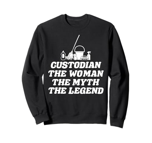 School Custodian Janitor The Woman The Myth The Legend Sweatshirt School Custodian Janitor The Woman The Myth The Legend Sweatshirt von Hausmeister Designs Schulwart