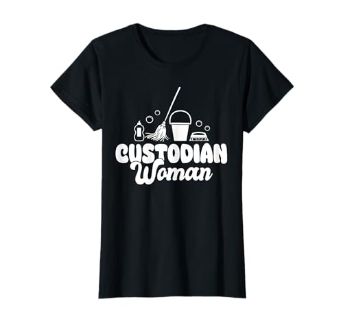 School Custodian Woman Janitor T-Shirt School Custodian Woman Janitor T-Shirt von Hausmeister Designs Schulwart