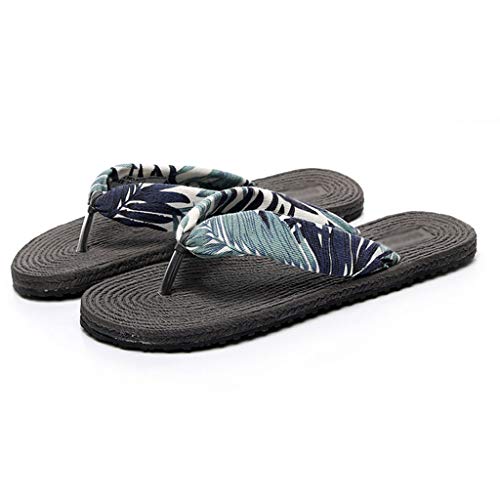 Hausschuhe Flip-Flops, Nachahmung, Hanf, Weibliche Sommermode, Weiche Schuhe Tragen HUYP (Color : D, Size : 38) von Hausschuhe